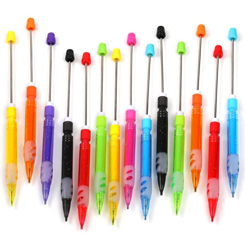 【P3】Qty 5 Diy beaded pencil no sharpening no ink writing