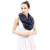Lina & Lily Holiday Christmas Pattern Print Women's Infinity Scarf
