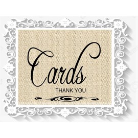 Wedding Party Signs, Formal Black and White Cards Thank You SIGN