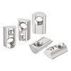 Set of 40 T-Slot Nuts M8 with Centring Ball Nut