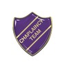 Chaplaincy Team Gel Domed Purple School Shield Badge