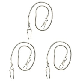 SAFIGLE 3pcs Antique Alloy Pocket Watch Chain Retro Clip Chain for Pocket Watches Jeans and Vests and Stylish Accessory for Men and Women