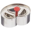 Staedter Pretzel Outer Ring, 6.5 cm, Stainless Steel Silver, 6.5