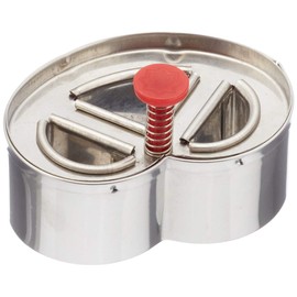 Staedter Pretzel Outer Ring, 6.5 cm, Stainless Steel Silver, 6.5 x 30 x 30 cm