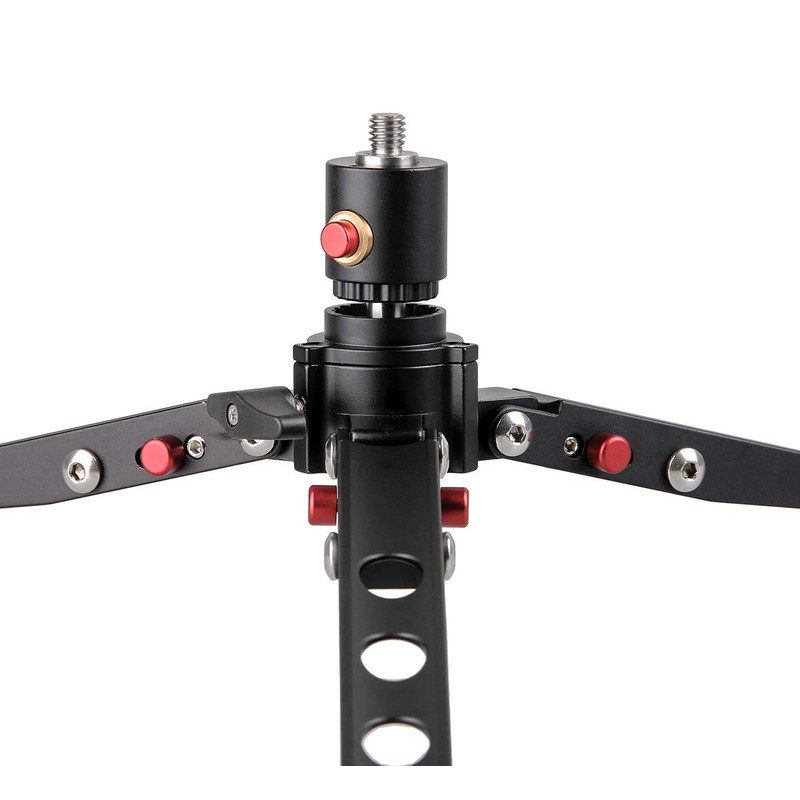 Very stable Justino stand spider for monopods with lockable ball