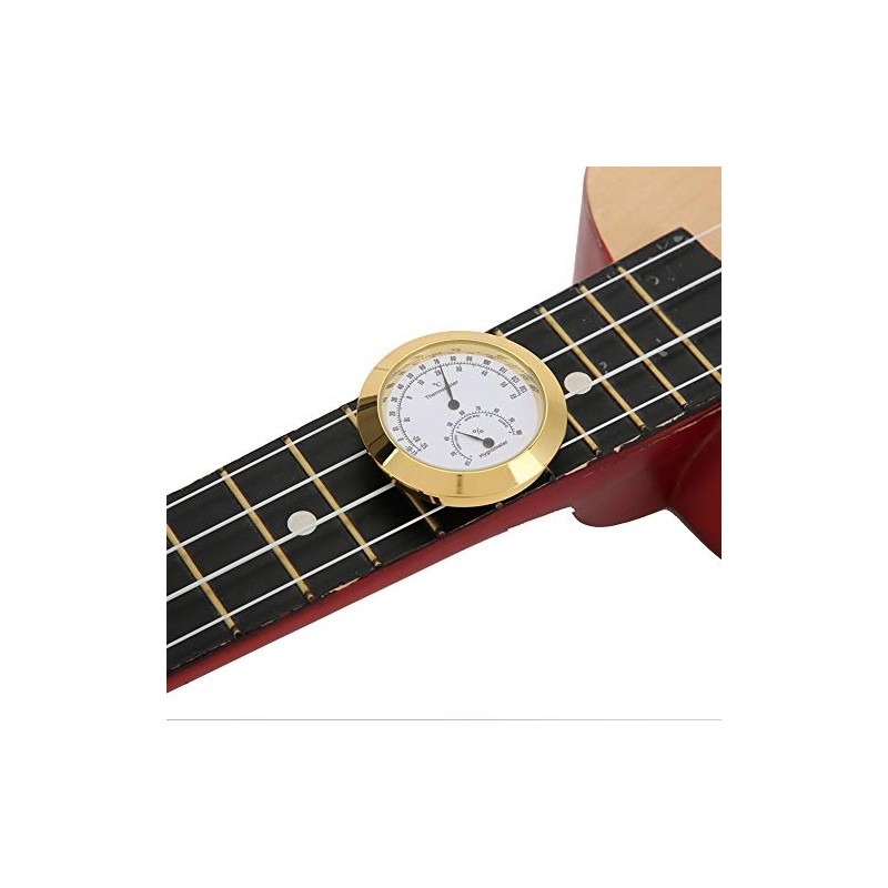 Bnineteenteam Round Thermometer Hygrometer Humidity Temperature Meter for Violin Guitar