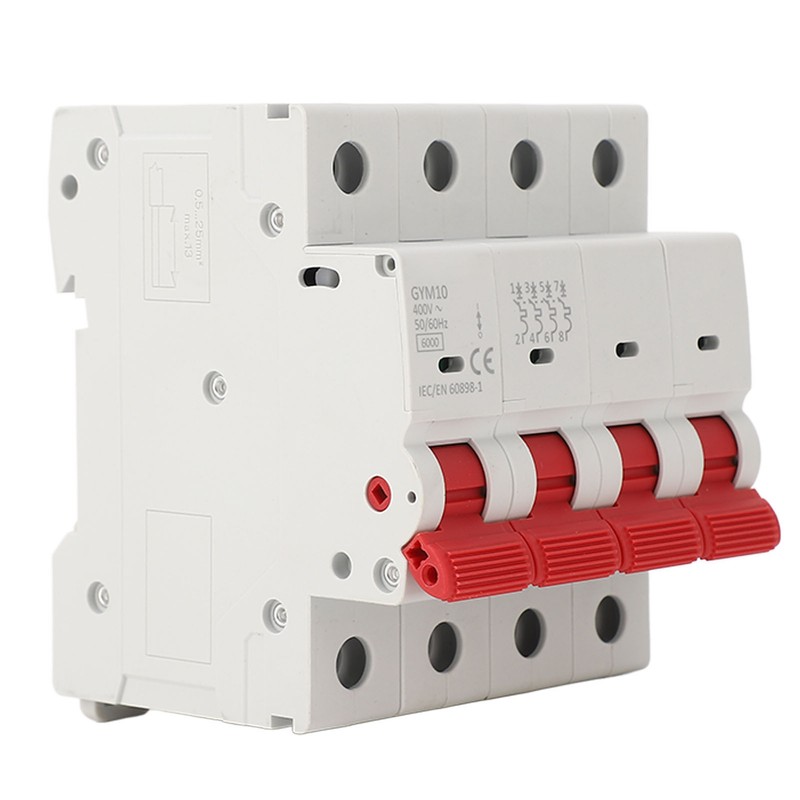 Miniature Circuit Breaker 4P 400V Overload Protection Isolator Switch for