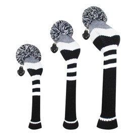 Scott Edward Golf Club Head Covers Set of 3 Fits Well Driver(460cc) Fairway Wood and Hybrid(UT) The Perfect Change for Golf Bag
