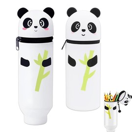 QYEHF Panda Pencil Case, Panda Straight Pen Case, Multifunctional Panda Paw Pencil Case, Storage Bag, Pencil Case for Kids Adults, 22 x 6.5 x 6.6 cm (Expandable)
