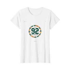 92 and Keeping It Real Birthday Gift for Seniors T-Shirt, Women, White