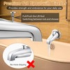 Enhon Tub Spout with Rear Diverter, Bathtub Spout Fitting 1/2-Inch