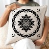 Sacred Geometry Stencil 8x8inch Reusable Hexagon Mandala Stencils Metatron's Cube/The