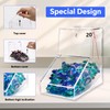Laundry Pods Container, Acrylic Candy Dispenser Holder with 2 Lids,
