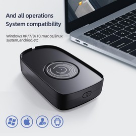 Yunseity Mouse Jiggler, 2 Modos Mantienen la PC Despierta Mover Indetectable del Mouse, Motor Potente Desplazador de Ratón Ultrasilencioso Automático para Presentación de Reuniones de