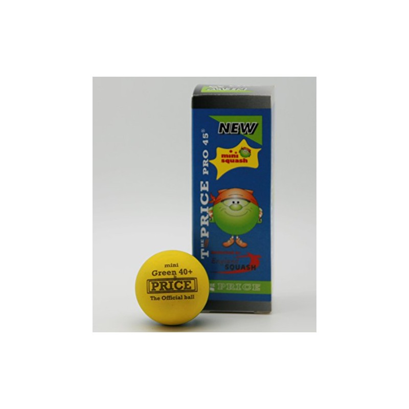 PRICE Mini Squash Pro Balls(1 box of 3 balls)