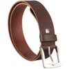 LINDENMANN Men's Leather Belt, Full Cowhide Leather, Buffalo Leather, 4