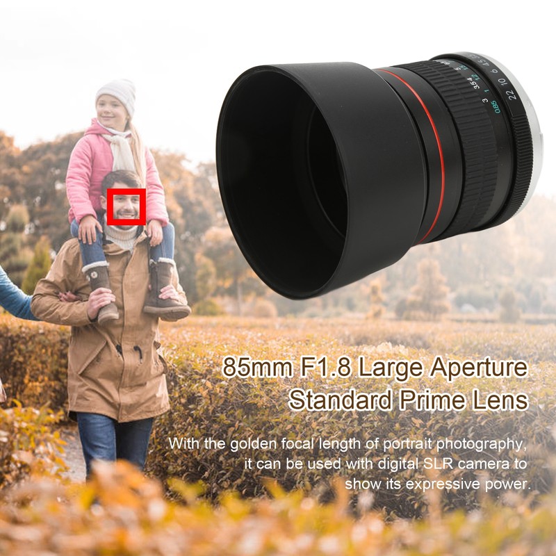 85mm F1.8 Large Aperture Camera Lens Medium Telephoto Manual Focus