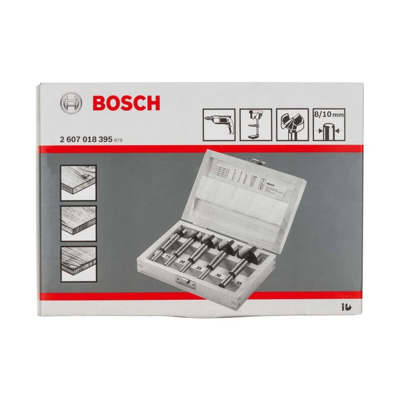 BOSCH Set de Brocas para Madera Bosch Forstner 15-35mm 5