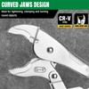 SK 10" Curved Jaw Locking Pliers, Premium CR-V Construction, Ergonomic