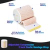 Elastic Bandage Wrap 2 Inch (12 Pack - 2 in)