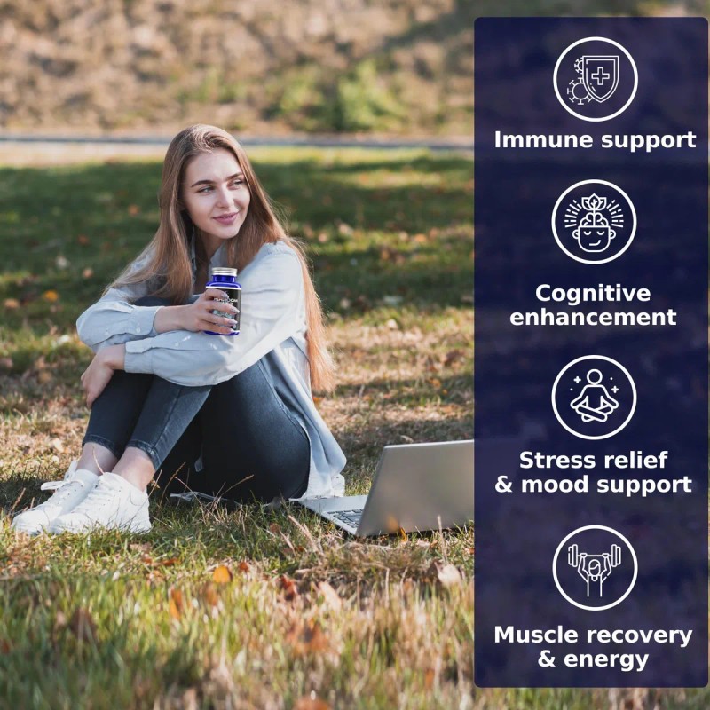 Complejo De Hongos 10-en-1 60 Cápsulas - Vital-j