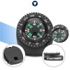 Watch Shape Compass, 2pcs Portable Hiking GPS Watch Band Slip