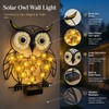 Owl Solar Wall Light for Outdoor Decor – Metal LED