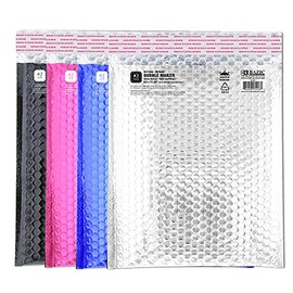 BAZIC Poly Bubble Mailers 8.5"x11.25" #2 Self Seal Closure, Metallic Color Padded Cushion Envelope, Mailing Shipping Envelopes Waterproof Bag, 1-Pack