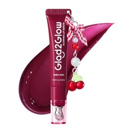 sérum labial 3 en 1 con efecto iluminador, bálsamo labial con color con VC-IP y Vitamin E, brillo ligero no pegajoso con charm a juego (03 Berry)     