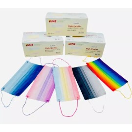 IMPORTACIÓN CHUBI 100 Cubreboca Tricapa Termosellado Ttp Colores Difuminados