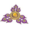 Krisah SMALL SIZE 11 Pieces Set Acrylic Rangoli with T