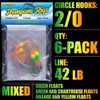 Pompano-Rigs-for-Surf-Fishing-Saltwater-Gear with Double Circle & Wide Gap Hook-6-Pack Surf Fishing