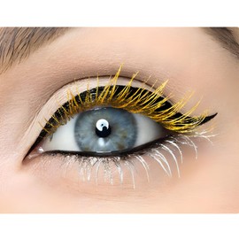 Waterproof Mascara for Eye Eyelashes White Black Brown Purple Long-lasting colored Mascara Eye Makeup Fast-Dry (Yellow, 0.17 Fl Oz)