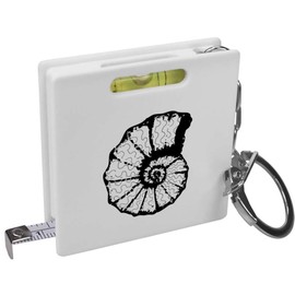 Azeeda 'Seashell' Keyring Tape Measure/Spirit Level Tool (KM00038513)