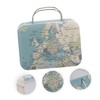 Hohopeti Makeup Case Jewelry Carrying Suitcase Detailed Workmanship Globe Map