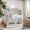 IRONCK Bookshelf and Toy Storage Organizer, Book Shelf for Room,