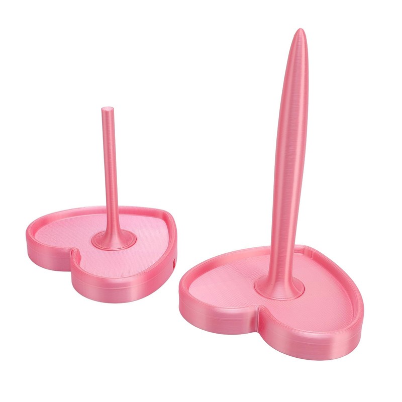 Heart Shape Yarn Holder Spinner Prevent Tangling Pink Yarn Stand
