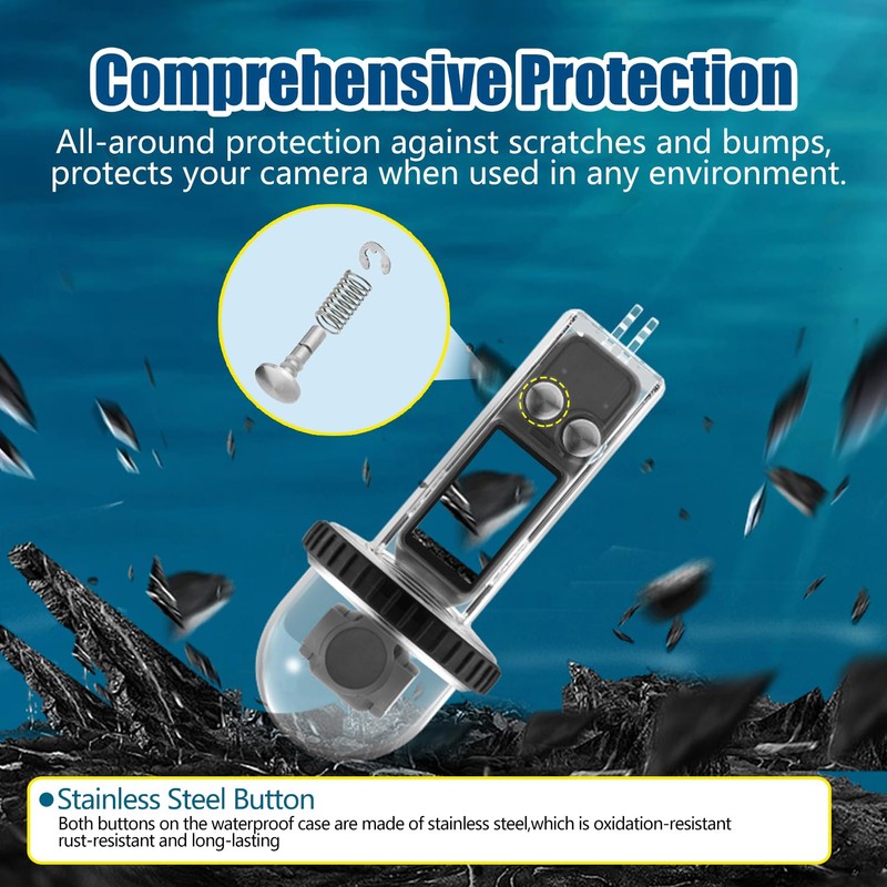 Osmo Pocket 3 40M/131FT Underwater Diving Case Protective Case Compatible