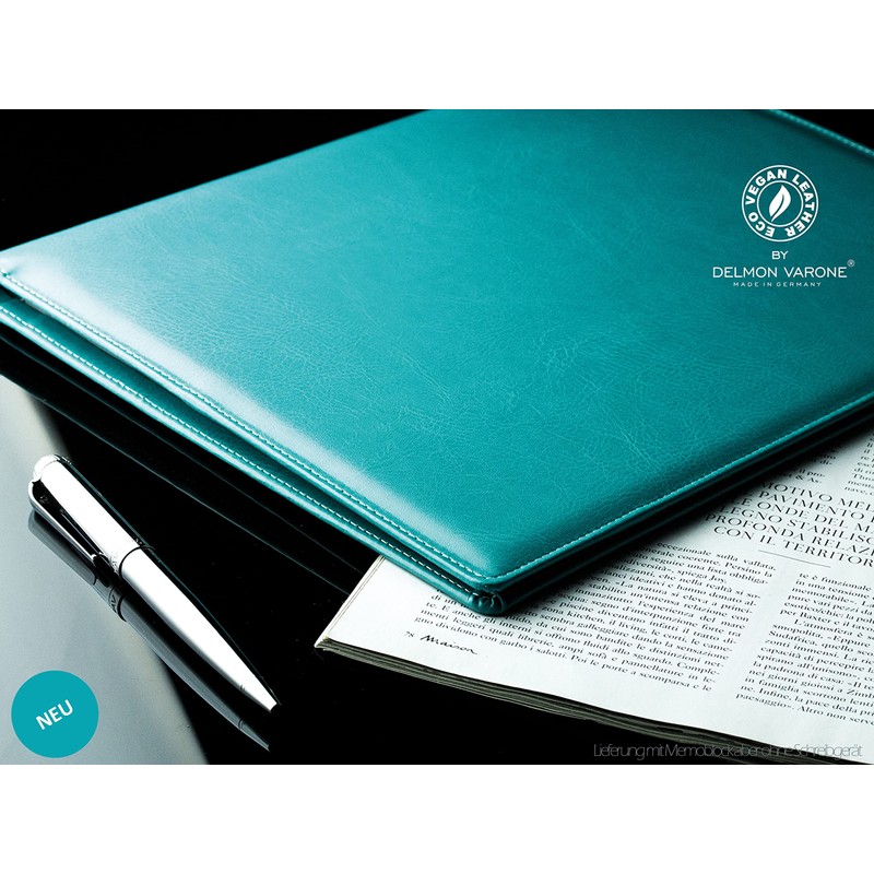 DELMON VARONE Writing Case with Notepad DIN A4 (80 Sheets)