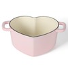 Martha Stewart Heart Shaped 2-Quart Enamel Cast Iron Dutch Oven