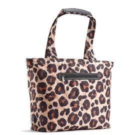 Fit & Fresh Metro-Tote 2 in 1 Quilted 15" Laptop Bag with Insulated Lunch Compartment, Leopard