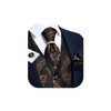 DiBanGu Black Gold Vest and Tie Set for Men Suit