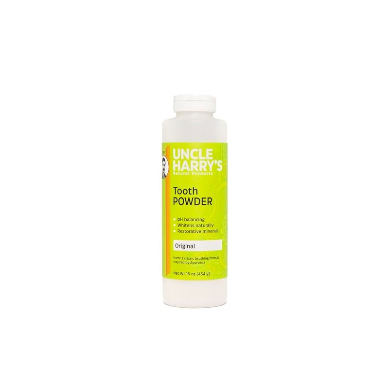 Uncle Harry's All Natural Tooth Powder, 16oz