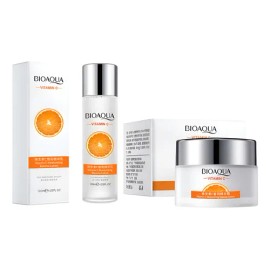 Kit De Serum + Crema Facial Hidratante Vitamina C Reparadora Todo Tipo De Piel Día/noche