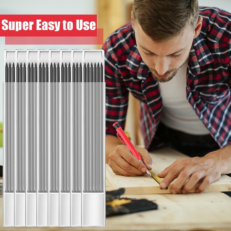 48Pcs Tracer Pencil Refills 2.8mm Solid Deep Hole Pica Pencil