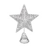 Gisela Graham White Iridescent Metal Wire Tree Top Star 20cm, One Size, JNS_447076