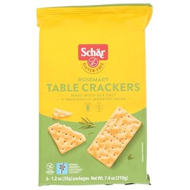Schar Rosemary Table Crackers, Gluten Free & Non-GMO, 7.4 Ounce (Pack of 5)