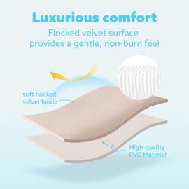 SLOOSH Inflatable Tanning Pool Lounger Float,72" x 65" Pool Floats Adult with Pillow,Luxury Fabric Large Suntan Tub Raft Floatie,Sunbathing Bed Lounge for Water Blow Up Party Gifts,Champagne