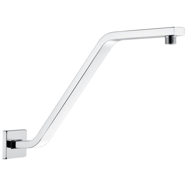 Square Shower Head Extension Arm with Flange 16.5 Inch Extra