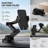 Car Phone Mount for Navigation – Adjustable Height Suction Cup